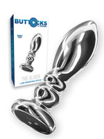 The Slider Vibrating Metall Buttplug Large