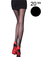 Fiore - Patterned Tights Gina Black
