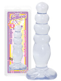 Crystal Jellies Dildo Anal Delight  - color white