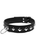 Collar with Ring - Black